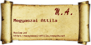 Megyaszai Attila névjegykártya